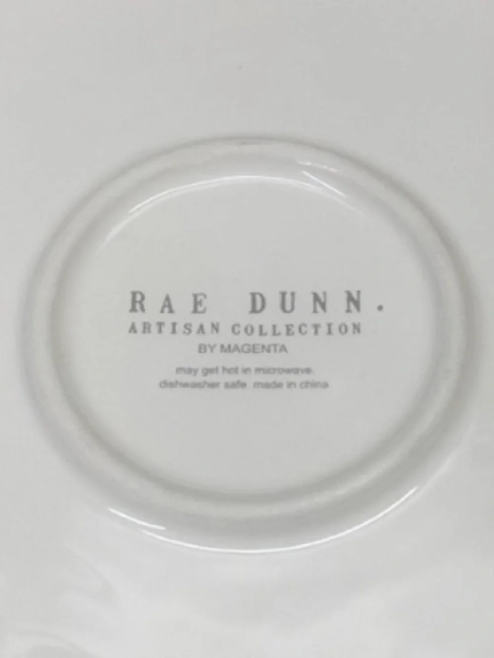Rae Dunn Artisan Collection Pie Dish “thankful for pie” Ceramic 8.5” Circular